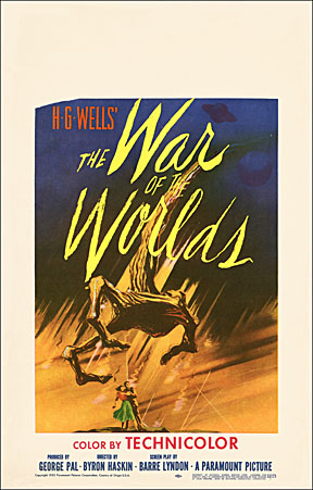war of the worlds 1953 poster. Description: War of the Worlds